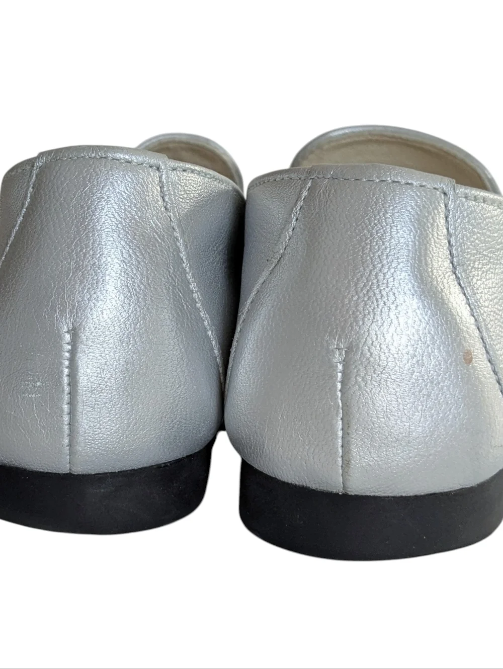 Paul Green Daphne Silver Loafers Size 8